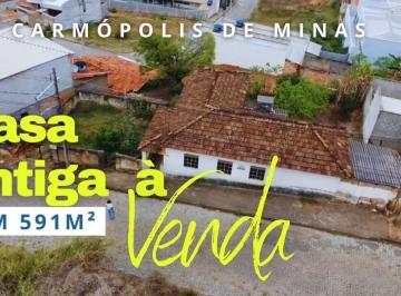 Casa · 591m² · Casa Antiga com lote de 591m² Bairro Lourdes, Carmópolis de Minas - MG.