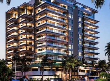Apartamento · 155m² · 3 Quartos · 2 Vagas · Majestic Massaguaçu, o seu alto Padrão frente mar, com 3 suítes a partir de 155m² de área útil.
