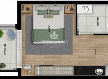 Apartamento · 26m² · 1 Quarto · Apartamento Studio , 26m² no Tatuapé