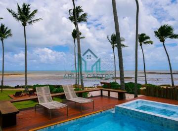 Casa · 325m² · 5 Quartos · 2 Vagas · Casa Pé na Areia, Mobiliada, 5 Suítes, 320m², Alto Luxo no Huna Residence Rota Ecológica dos Milagre