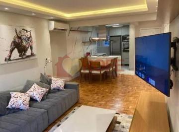 Sala integrada · Apartamento 108m², 3 dorm, 1 suíte, 1 vaga. *Imagine viver no ponto mais desejado*