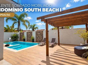 Casa · 261m² · 3 Quartos · 2 Vagas · Excelente sobrado mobiliado no Condomínio South Beach I em Itapoá/SC