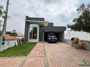 Fachada · Casa, Condomínio Campos do Conde II, Paulínia, SP