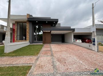 Fachada · Casa, Condomínio Campos do Conde II, Paulínia, SP