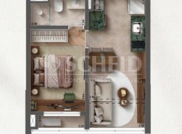 Apartamento · 31m² · 1 Quarto · 1 Vaga · Apartamento 2 suítes, lavabo, 1 vaga