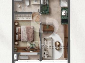 Apartamento · 31m² · 1 Quarto · 1 Vaga · Apartamento 2 suítes, lavabo, 1 vaga