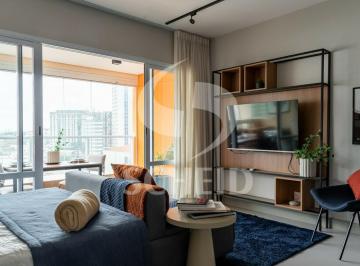 Apartamento · 42m² · 1 Quarto · 1 Vaga · STUDIO NO CAMPO BELO COM 42 M², UM QUARTO E UMA VAGA