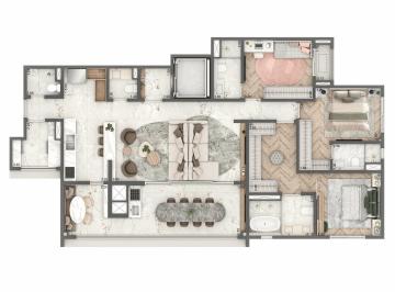 Planta 01 - 3 dorm 149m² · Cobertura Duplex em Brooklin Paulista São Paulo SP