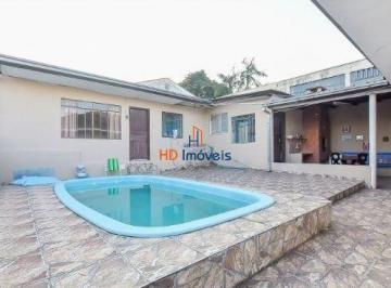 f69774715aaccb84fff830b4c8fff4958f9cd4a1 · Casa térrea com 5 dormitórios, piscina, edícula à venda, 181 m² por R$ 649.000 - Xaxim - Curitiba/PR
