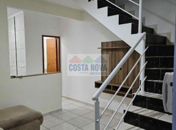 Casa · 52m² · 2 Quartos · 1 Vaga · Casa assobradada em condomínio fechado à 500m da praia na Aviação - Praia Grande - SP