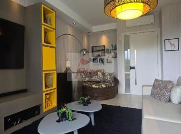 Apartamento · 80m² · 2 Quartos · 2 Vagas · Apartamento Duplex com 2 suítes mobiliado e climatizado à venda em Parque Enseada, Guarujá/SP