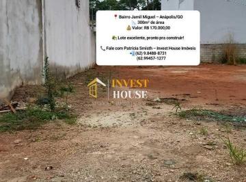 Terreno · 300m² · Lote Bairro Setor Sul Jamil Miguel - Anápolis/GO