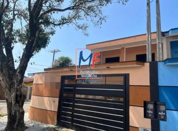 Casa · 126m² · 3 Quartos · Excelente casa nova  praia em Itanhaém com 166,60 m² terreno e 126m² a.c., 3 suites, 3 vagas, a apen