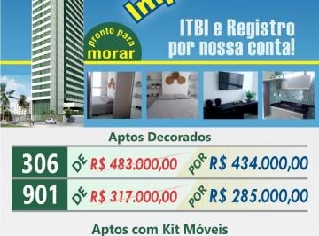 Apartamento de 1 quarto, Jaboatão dos Guararapes · Unid.2101/2102 de 317.000 por 285.000 Aptos com Kit Movéis em Barra Classic