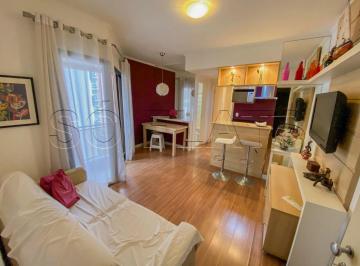 Apartamento · 42m² · 1 Quarto · 1 Vaga · Lindo flat em Moema disponível para locação na Av. Rouxinol totalmente reformado e mobiliado.