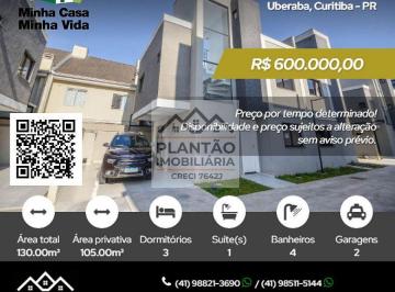 Casa · 105m² · 3 Quartos · 2 Vagas · Casa à venda - em Uberaba
