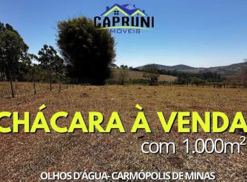 Rural · 1029m² · Chácara á venda 1.000m2 - Olhos d'água - Carmópolis de Minas