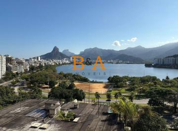 Apartamento · 186m² · 4 Quartos · 3 Vagas · B&amp;A Vende - Vista deslumbrante para a Lagoa! Amplo apartamento de 186 m² com 4 quartos e 3 v