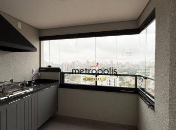 Varanda Gourmet · Apartamento com 2 dormitórios para alugar, 64 m² por R$ 4.799,33/mês - Parque das Nações - Santo And