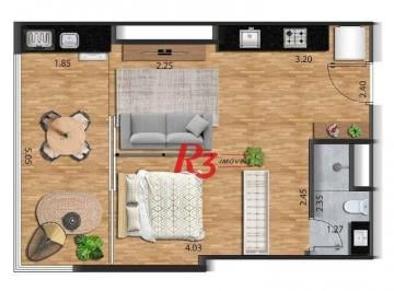 413825b20558993253e0131641d703aeb63450de · Apartamento à venda, 39 m² por R$ 485.000,00 - José Menino - Santos/SP