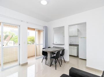 sala ampla conjugada com cozinha e sacada · Apartamento 1 Quarto Prado Velho Curitiba
