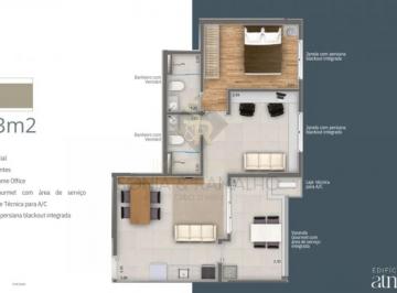 Apartamento · 61m² · 1 Quarto · 1 Vaga · Apartamentos Padrão em Ribeirão Preto