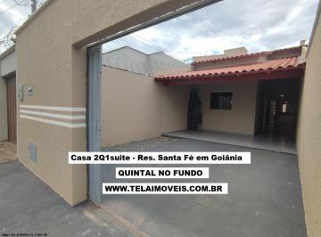 Casa · 125m² · 2 Quartos · 3 Vagas · Casa em Residencial Santa Fé I, Goiânia/GO de 125m² 2 quartos à venda por R$ 279.990,00
