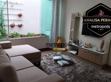 Sala de TV · Sobrado com 3 dormitórios à venda, 238 m² por R$ 1.200.000,00 - Vila Leopoldina - Santo André/SP