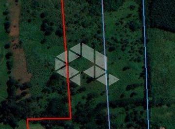 A marcação em azul se refere a terra em questão · Área de terra com 5Ha na estrada para Agudo, Criúva