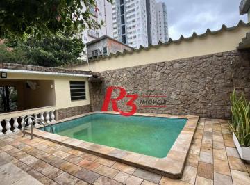 e293550bf83e6337edbd30c6e44c47dbb831f76b · Casa com 4 dormitórios para alugar, 263 m² por R$ 15.000,00/mês - Macuco - Santos/SP