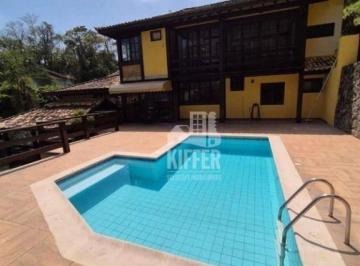 Piscina  · Excelente Casa em Condomínio com 3 Quartos – Pendotiba, Niterói