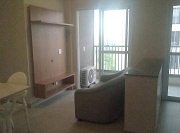 Imagem Sala de Jantar e Sala de Estar · Apartamento Mobiliado à Venda no Ápice Park – 52m², Lazer Completo em Alphaville
