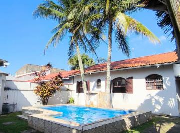 Casa · 160m² · 3 Quartos · 4 Vagas · CASA 3 QUARTOS PISCINA CHURRASQUEIRA EDÍCULA 80 M MAR ITANHAÉM SP
