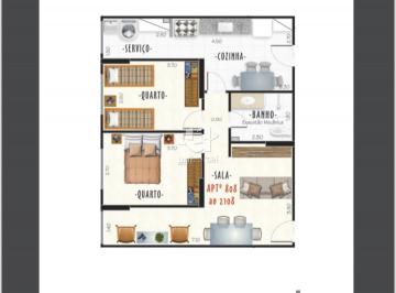 Apartamento · 84m² · 2 Quartos · 1 Vaga · Um Espaço Novo Para Criar Sua Própria História