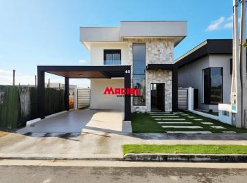 Casa · 230m² · 3 Quartos · 4 Vagas · Elegância e Conforto em Cada Detalhe | Sobrado Moderno com 3 Suítes em Condomínio Fechado