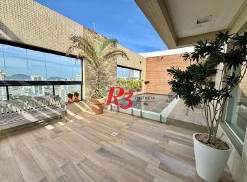 462a77f2352960ef26680df41942b732bb793ef6 · Cobertura com 4 dormitórios à venda, 478 m² por R$ 5.350.000,00 - Vila Rica - Santos/SP