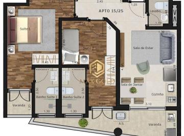 Apartamento · 64m² · 2 Quartos · 2 Vagas · Apartamento em Itaguá, Ubatuba/SP de 64m² 2 quartos à venda por R$ 716.000,00
