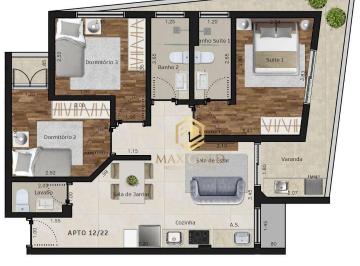 Apartamento · 98m² · 3 Quartos · 2 Vagas · Apartamento em Itaguá, Ubatuba/SP de 98m² 3 quartos à venda por R$ 913.000,00