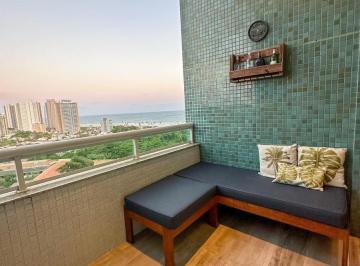 Apartamento · 60m² · 1 Quarto · 1 Vaga · Apartamento a venda no collina reale em patamares 1 quarto com  vista mar