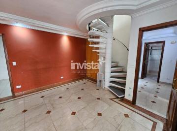 Apartamento · 260m² · 3 Quartos · 3 Vagas · ALUGUEL DE COBERTURA COM PISCINA E CHURRASQUEIRA - BOQUEIRÃO - SANTOS