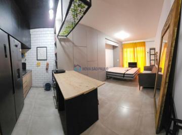 Apartamento · 47m² · 1 Quarto · Studio de 47m² com deck privativo à venda no bairro de Mirandópolis - São Paulo.