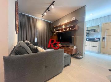 deb0255ea33465ad062b254ed2dcb332674c4cbf · Apartamento com 1 dormitório à venda, 60 m² por R$ 880.000,00 - Aparecida - Santos/SP