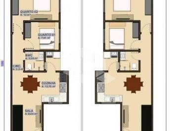 Casa · 135m² · 2 Quartos · GEMINADO ALTA QUALIDADE DOIS QUARTOS NOTRÊS RIOS DO NORTE