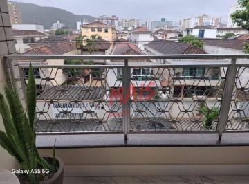 5109c46ea3420c8cfbc30ec8b26474db01b08c2c · Apartamento à venda, 90 m² por R$ 650.000,00 - Campo Grande - Santos/SP