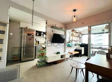 Sala de Estar / Jantar Integrada com a Sacada · Apartamento com 2 dormitórios à venda, 58 m² por R$ 670.000 - Morumbi - São Paulo/SP