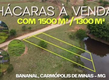 Rural · 1500m² · Chácara 01, à venda na Estrada do Bananal, Bananal, Carmópolis de Minas - MG