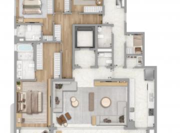 Planta 01 - 4 dorm 277m² · Apartamento em Ibirapuera São Paulo SP