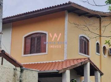 Casa · 126m² · 3 Quartos · 2 Vagas · Sobrado a 150m da Praia, com 3 dormitórios à venda, 126m² por R$850.000 - Cigarras - São Sebastião/S