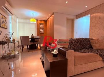 e058a27e1151640b2d4d69990a80dc49396fe9d5 · Apartamento à venda, 89 m² por R$ 920.000,00 - Gonzaga - Santos/SP