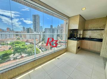a210e084992309ab28fc92a03db81bcda8b02ae1 · Apartamento com 3 dormitórios à venda, 117 m² por R$ 1.450.000,00 - Gonzaga - Santos/SP